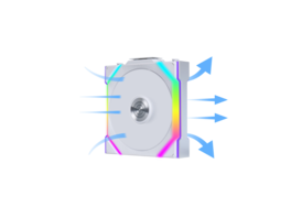 Lian Li - UNI FAN SL Wireless 120mm ARGB Case Fan Single - White