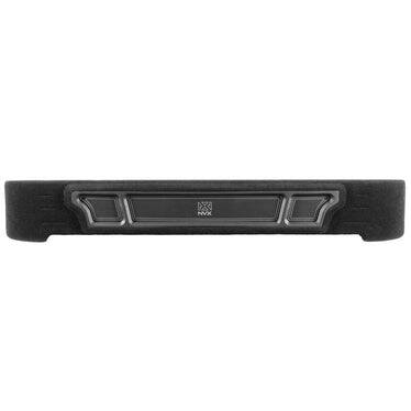 Back. NVX - BOOST Box Custom Fit 12" 1200W RMS Total Loaded Vented Subwoofer Enclosure for 2009-2026 Ford F-Series - Black.