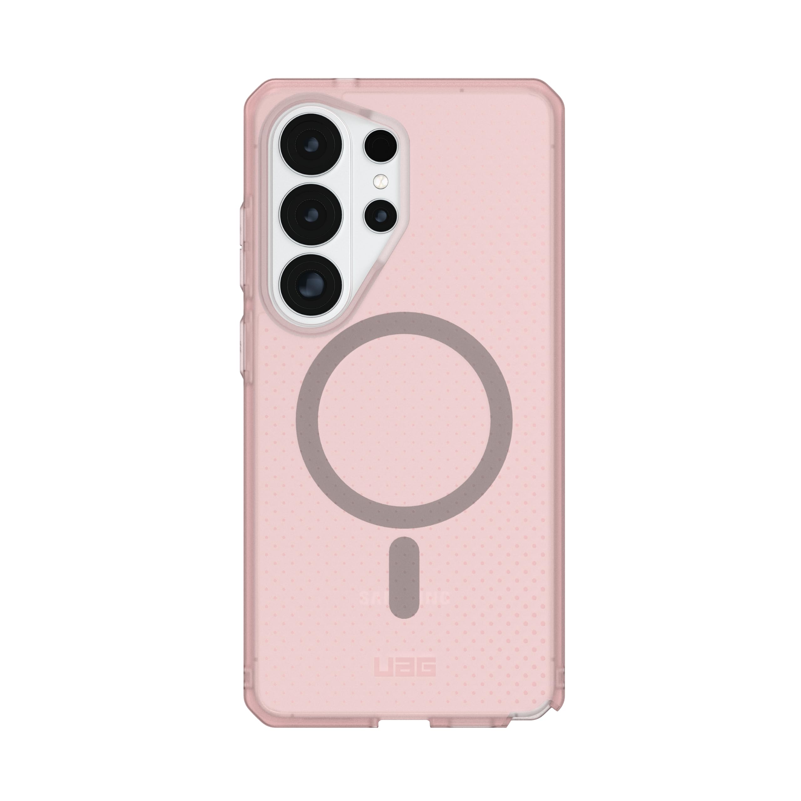 Alt View 5. UAG - Samsung Galaxy S26 Ultra Case w/ Magnetic Charging, Ultra-Slim & Sleek Dot Pattern Anti-Slip Traction Grip Durability - Rose.