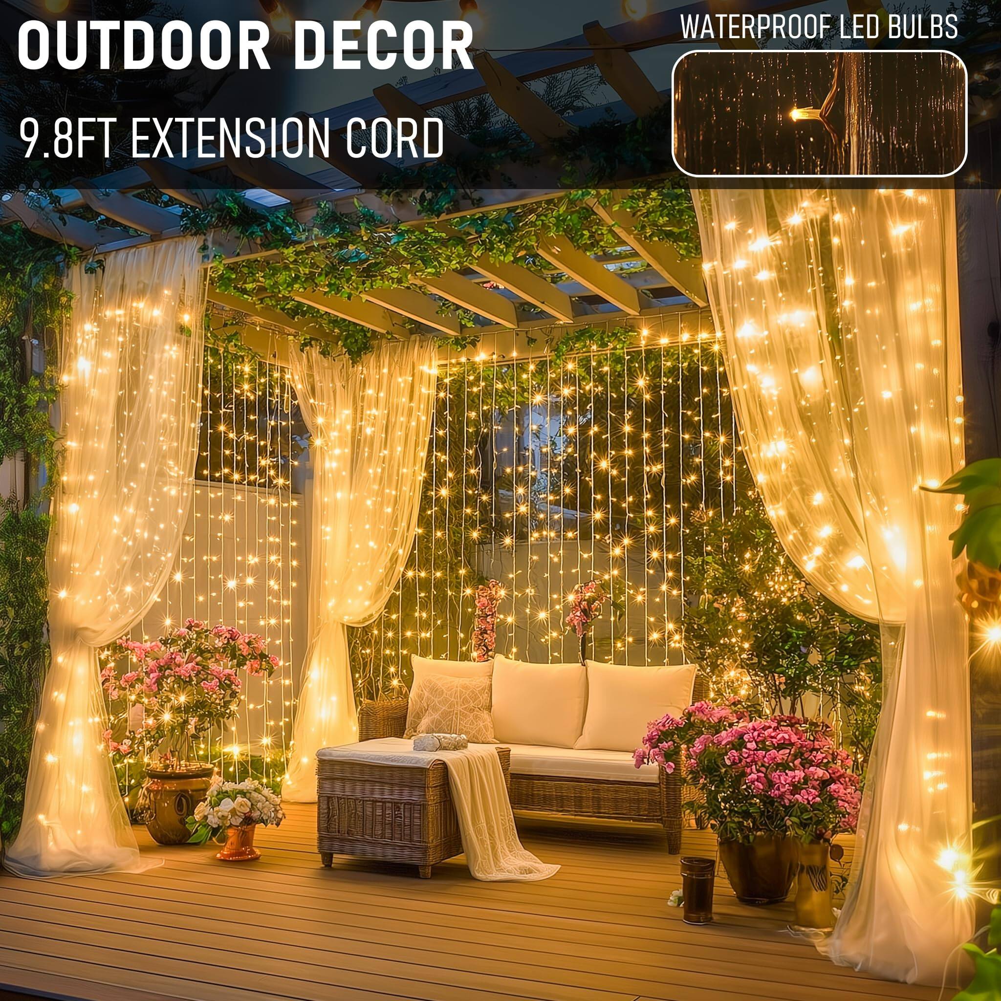 OUTDOOR DECOR  
9.8FT EXTENSION CORD  
WATERPROOF LED BULBS