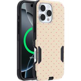 OtterBox - Artist Edition MagSafe Commuter Series Case for iPhone 16 Pro Max - Sandstone Pink Hearts