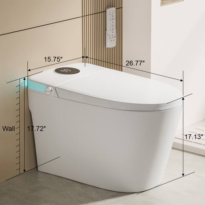 - Width: 26.77"
- Depth: 15.75"
- Height: 17.72"
- Wall Clearance: 17.13"