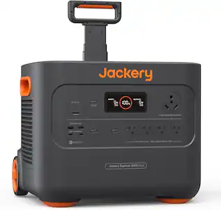 Jackery - Explorer 2000 Plus Portable Power Station (2042 Wh Capacity) - Black