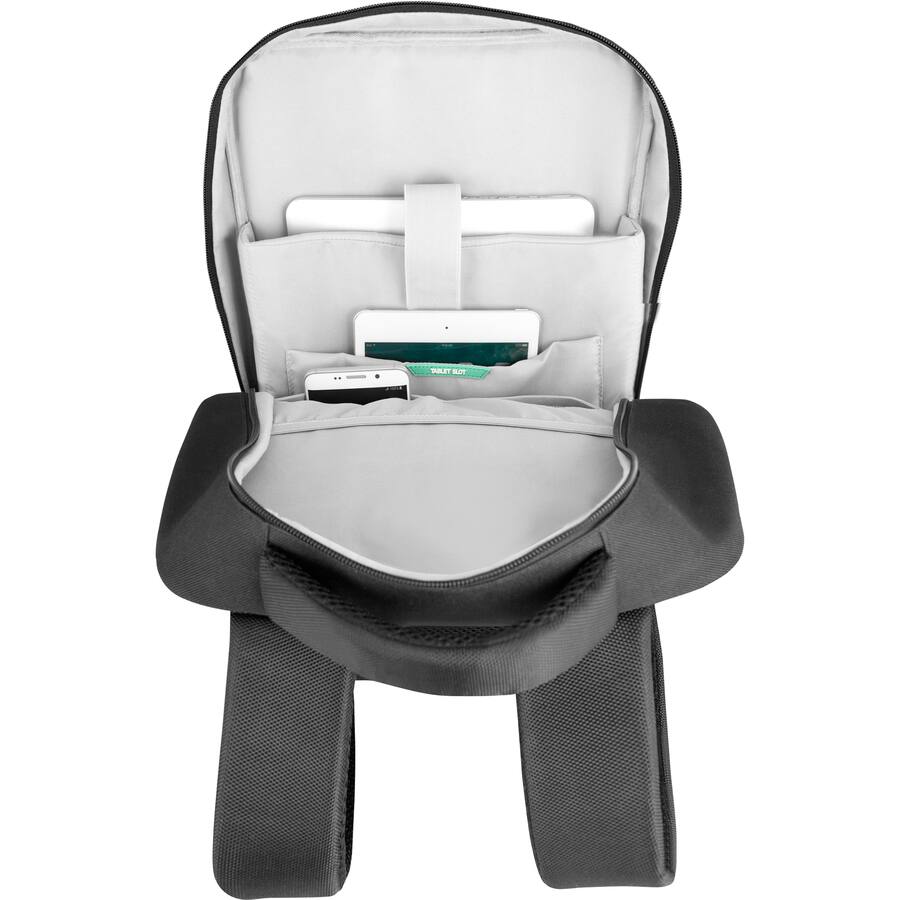 Alt View 7. Urban Factory - Urban Factory MIXEE Carrying Case (Backpack) for 14" Notebook - Black - Water Proof, Shock Absorbing, Water Resistant - Black.