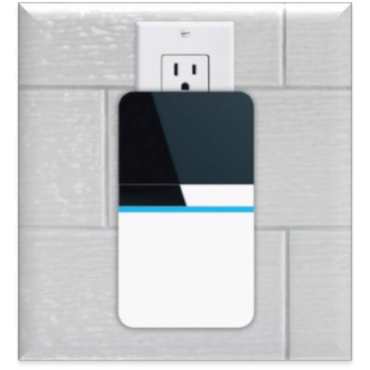 Angle. HEATH ZENITH - Heath Zenith Piezo Black/White Plastic Wireless Door Chime Bell.