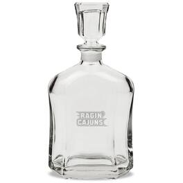 Jardine - Louisiana Ragin' Cajuns 23.75oz. Crystal Whiskey Decanter - Multicolor