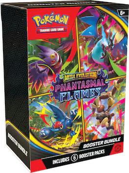 Pokémon - Trading Card Game: Mega Evolution - Phantasmal Flames 6Pk Booster Bundle