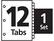 12 Tabs
1 Set