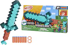Hasbro - Nerf - Minecraft - Diamond Sword Dart Blaster - COLLECTIBLES - Multicolor