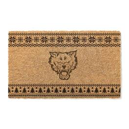 Jardine - Fort Valley State Wildcats 18" x 30" Holiday Coir Doormat - Brown