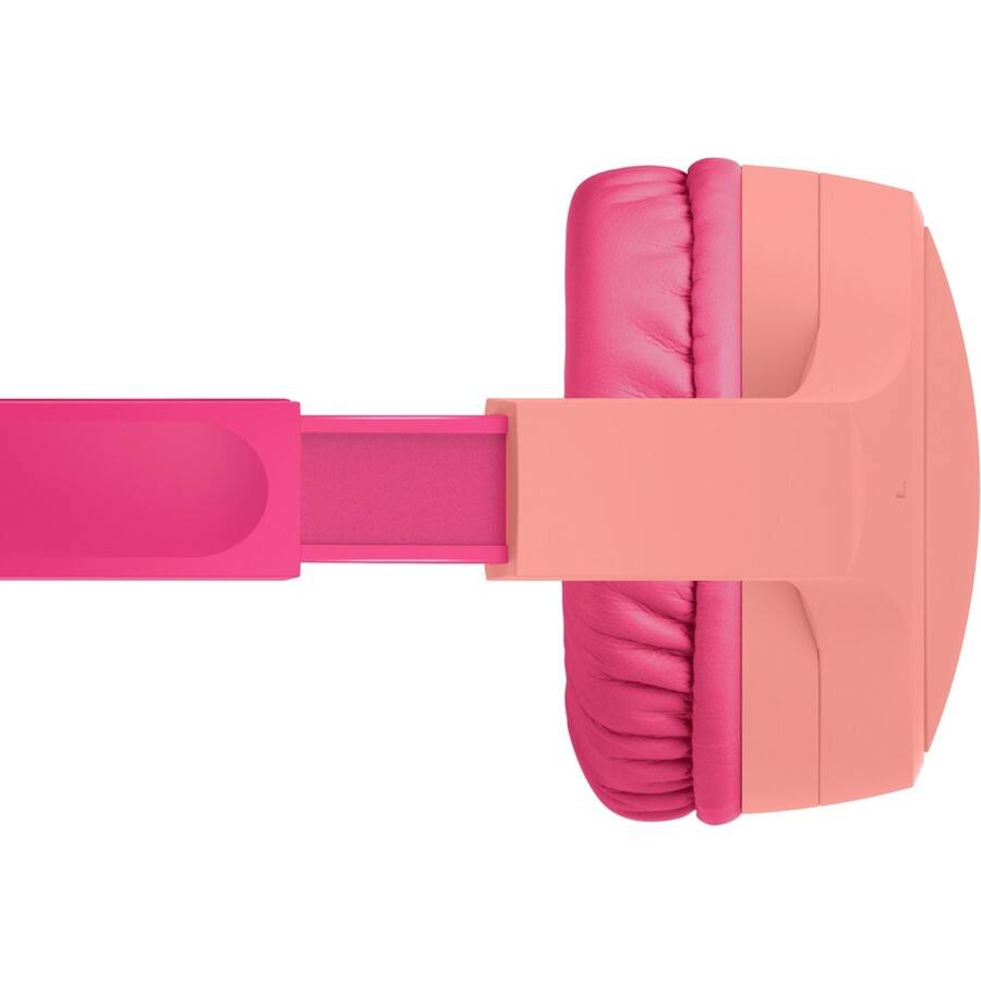 Alt View 3. Belkin - Belkin SoundForm Mini Wired On-Ear Headphones for Kids Pink - Wired - 4 ft Mini-phone (3.5mm) Cable - Plug and Play - Pink.