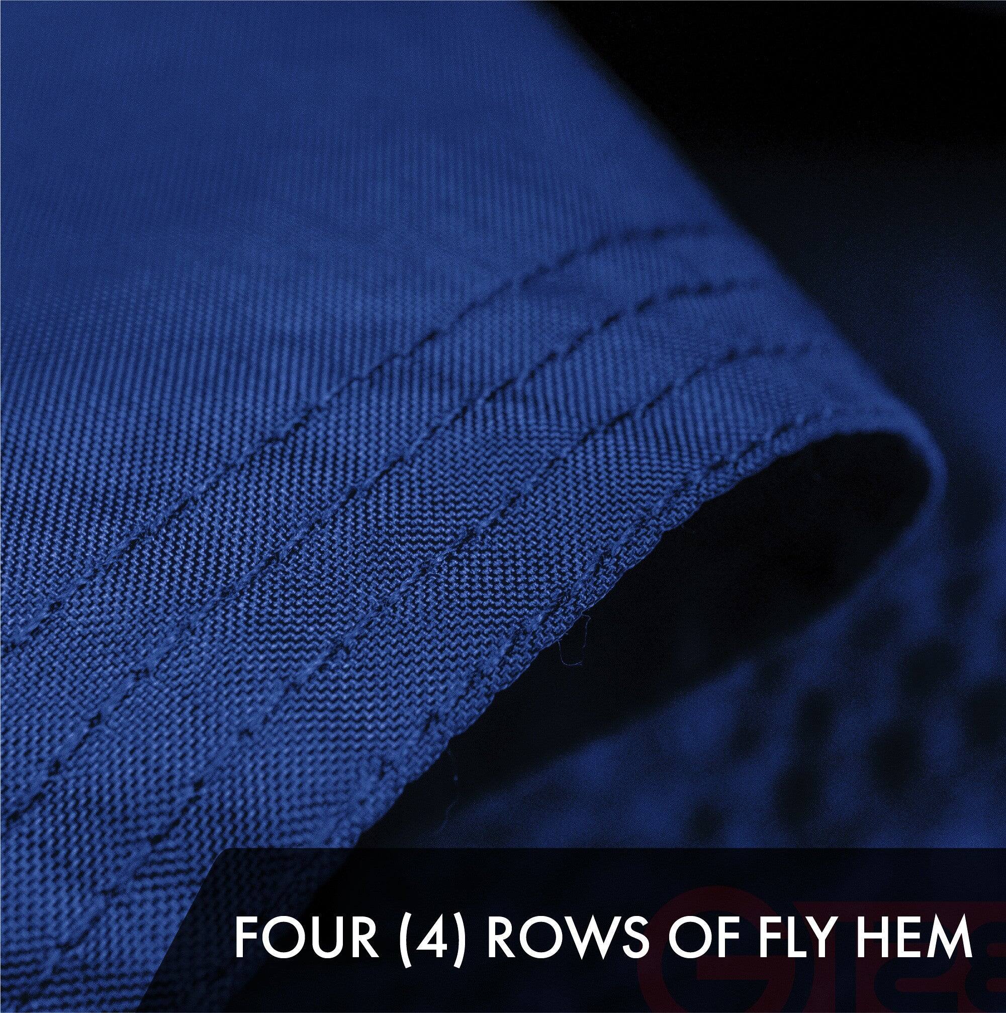 FOUR (4) ROWS OF FLY HEM