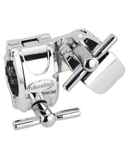 Gibraltar Hardware - Road Series Chrome Adjustable Right Angle Clamp, 1.5" Tube Mount for Drum Rack Crossbars