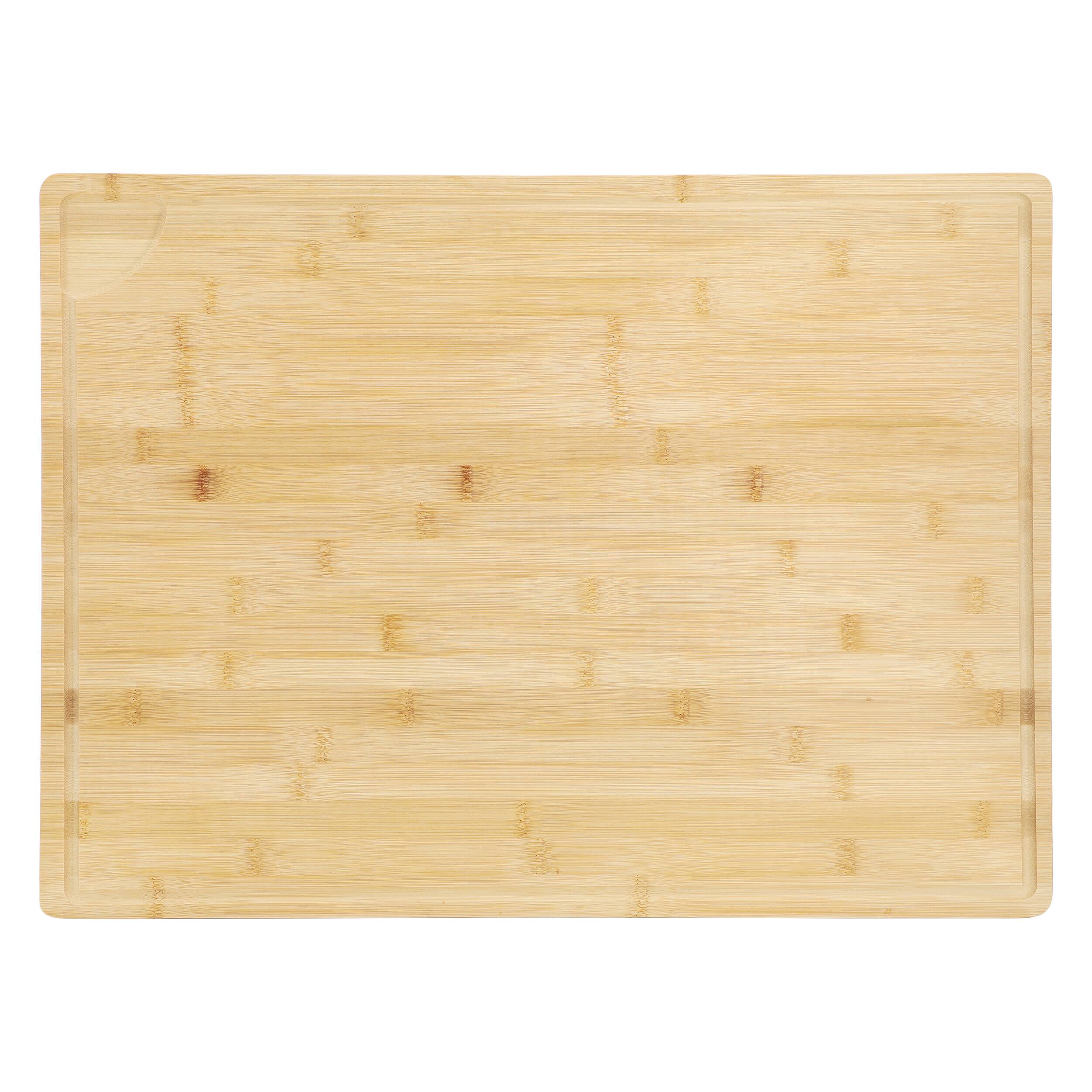 Alt View 3. MegaChef - MegaChef Bamboo 24 x 18 Inch Large Cutting, Prep and Serving Board - Brown.