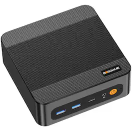 BOSGAME - P6 Neo Mini PC With AMD Ryzen 7 6800H, 24GB LPDDR5X RAM& 1TB SSD, Win 11 Pro Pre-installed - Black + Gray