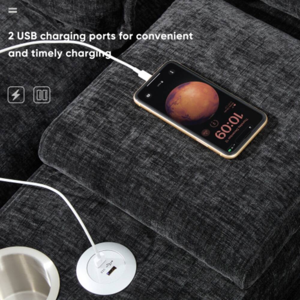 2 USB charging ports for convenient and timely charging