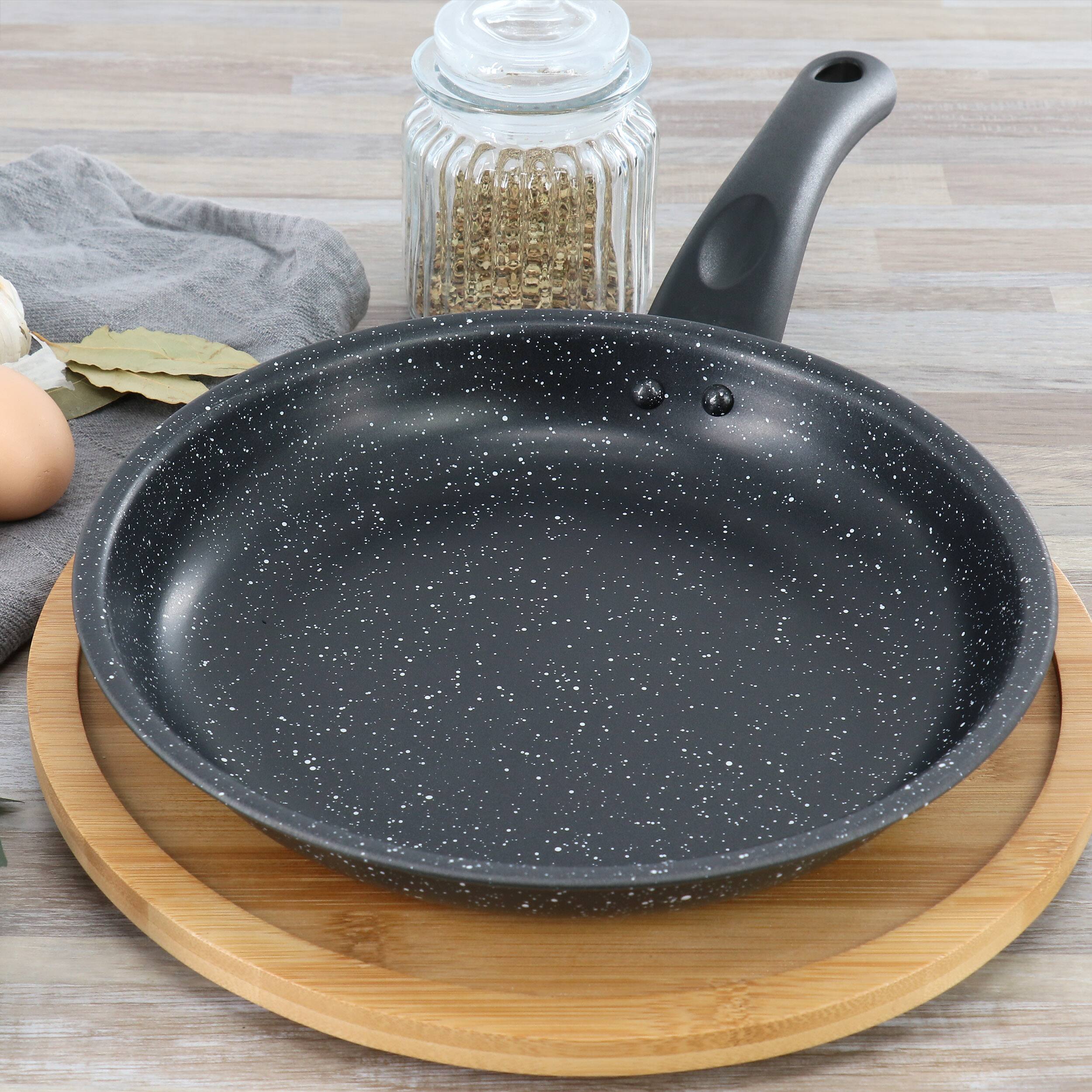 Alt View 4. Gibson - Gibson Home Delhi 9.5 Inch Round Nonstick Carbon Steel Frying Pan in Black - Black.