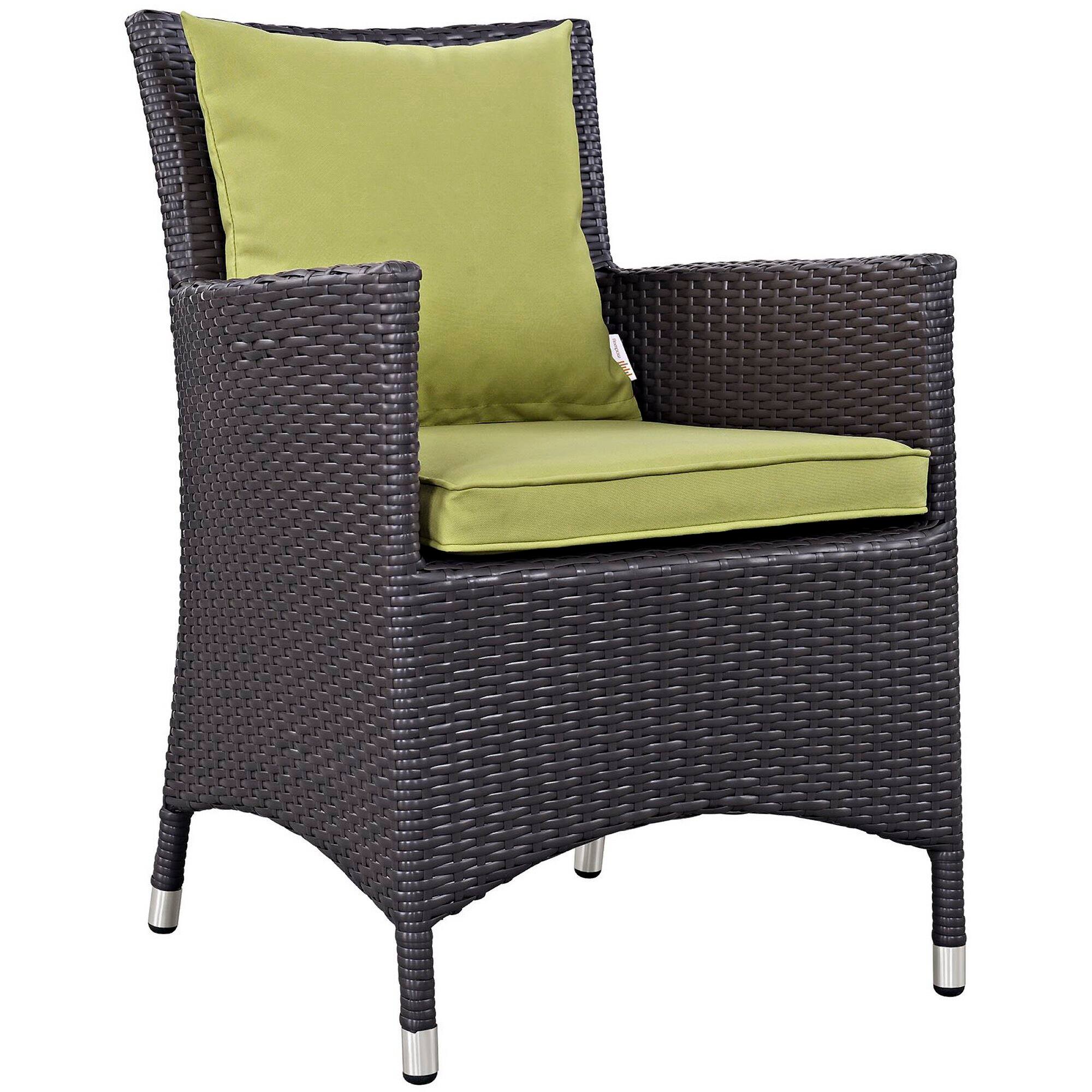 Front. Modway - Convene Dining Outdoor Patio Armchair by Modway - Espresso Peridot.