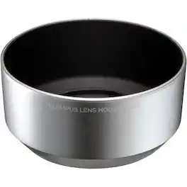 OM System - 45mm f/1.8 Lens Hood for Digital Lens Protection and Reduced Flare in Bright Shooting Conditions - Silver
