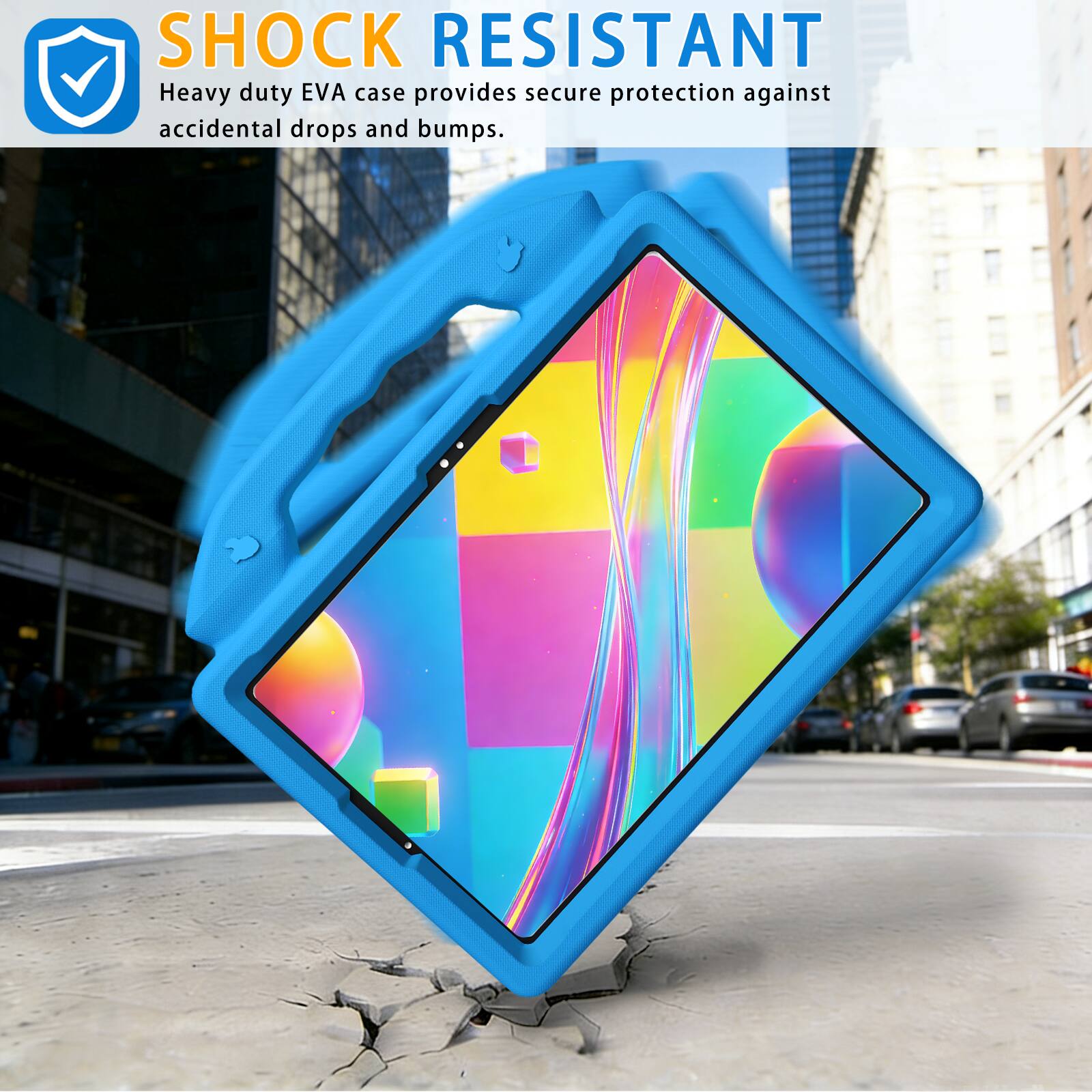 SHOCK RESISTANT  
Heavy duty EVA case provides secure protection against accidental drops and bumps.
