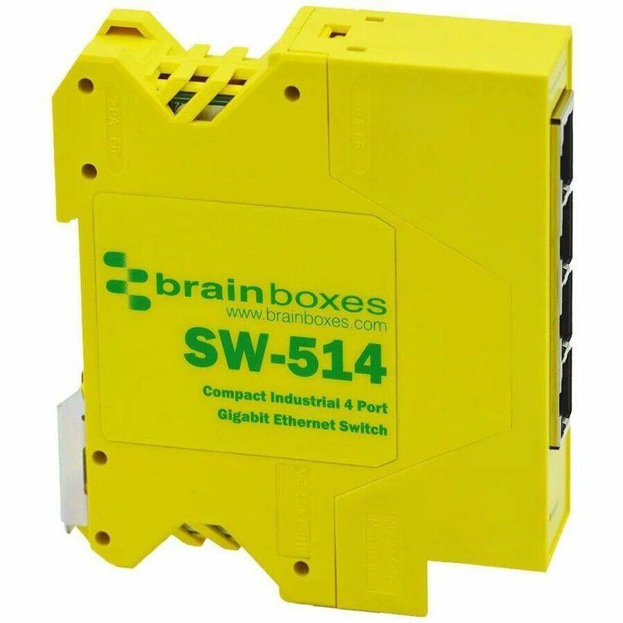 brain boxes www.brainboxes.com SW-514 Compact Industrial 4 Port Gigabit Ethernet Switch