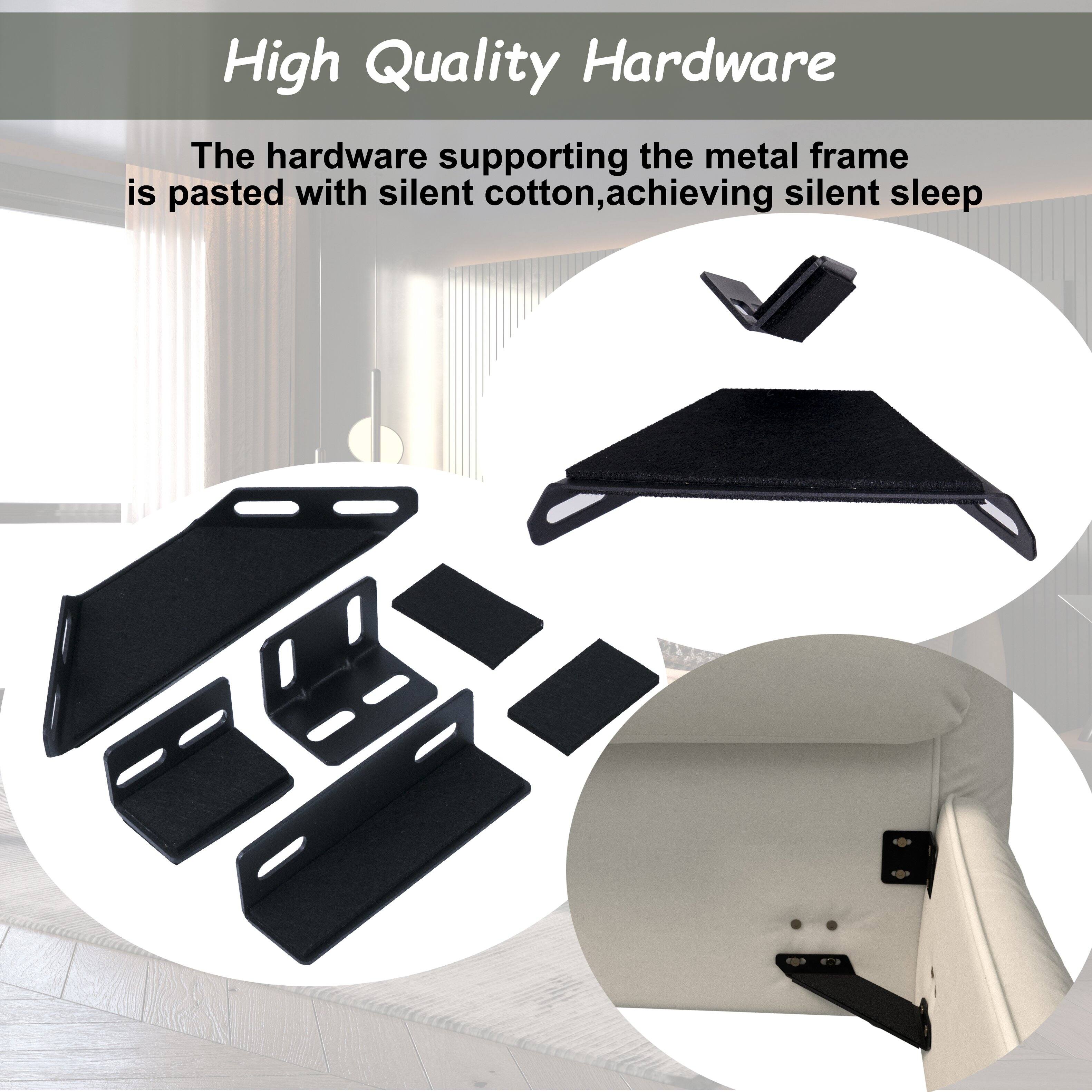 High Quality Hardware

The hardware supporting the metal frame is pasted with silent cotton, achieving silent sleep.