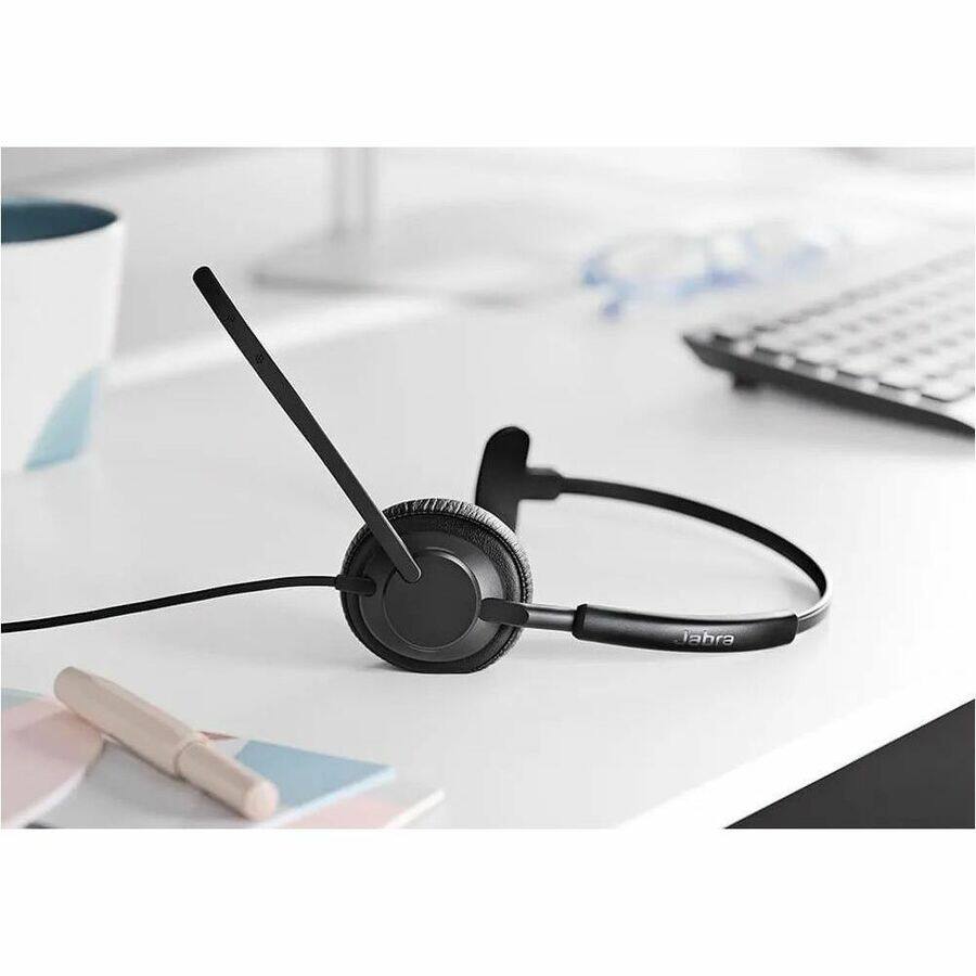 Alt View 3. Jabra - Jabra Engage 50 II Headset - Mono - USB Type C, USB Type A - Wired - 50 Hz to 20 kHz - On-ear - Monaural - Ear-cup - Red.
