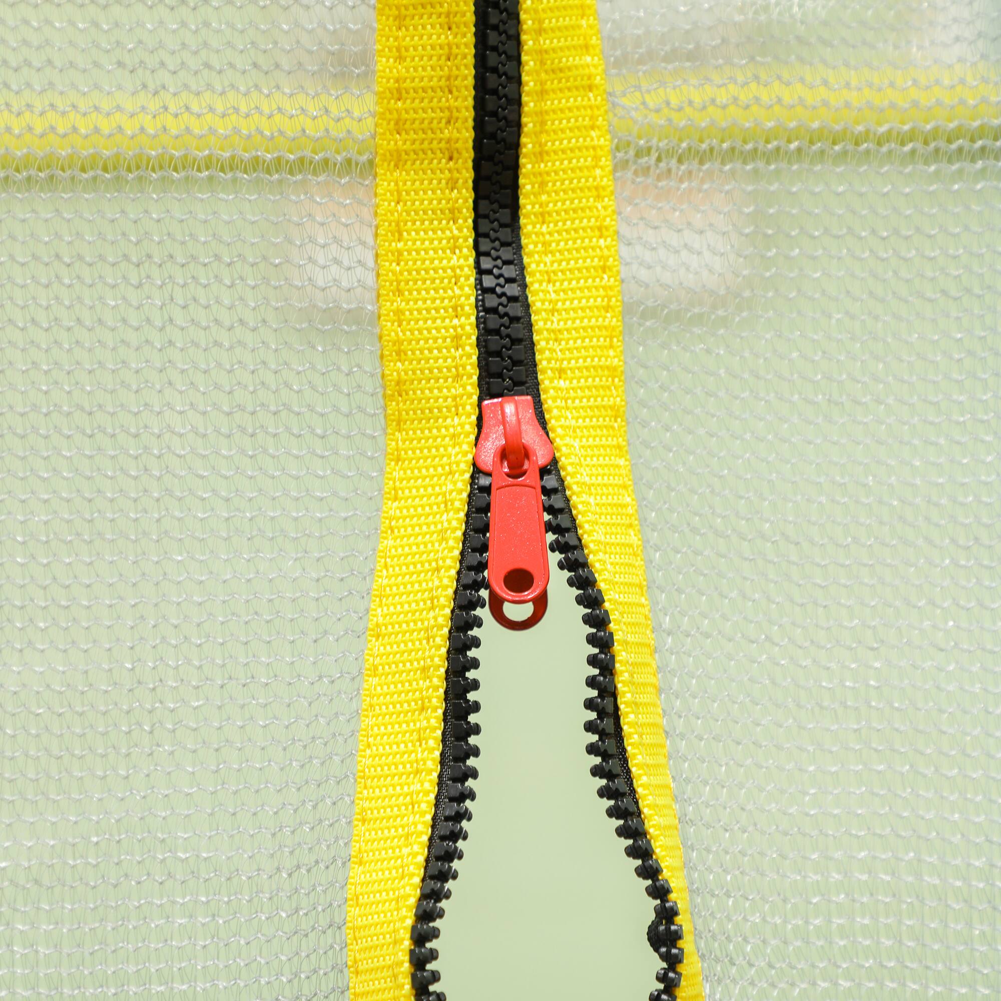 Alt View 4. Qaba - 4.6FT Trampoline, 55" Trampoline, Safety Enclosure Net, Indoor Outdoor Mini, Gifts - Light Blue.