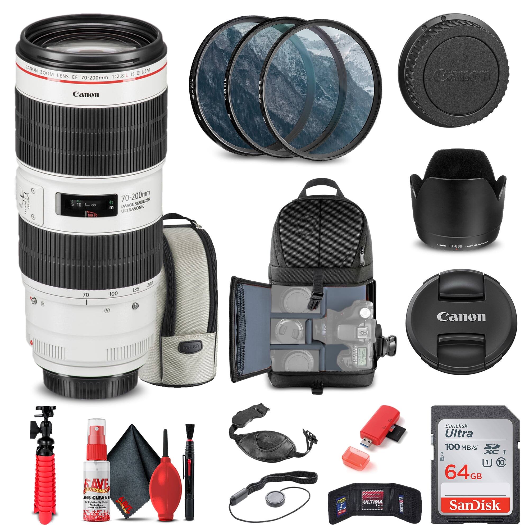 CANON USM = COM ZOOM LENS EF 1:2.8L IS USM 70-200mm Canon AEES Caton 1 T mm005-0T IMLIZY - AMAGE GARTRG L8o 70 100 1S Canon CH 00 SAVE TRONIO INS CLEAR - - : | - KAVE ULTIMA M AiOnez Ultra 100 MB/s XC I 1 10 64GB SanDisk
