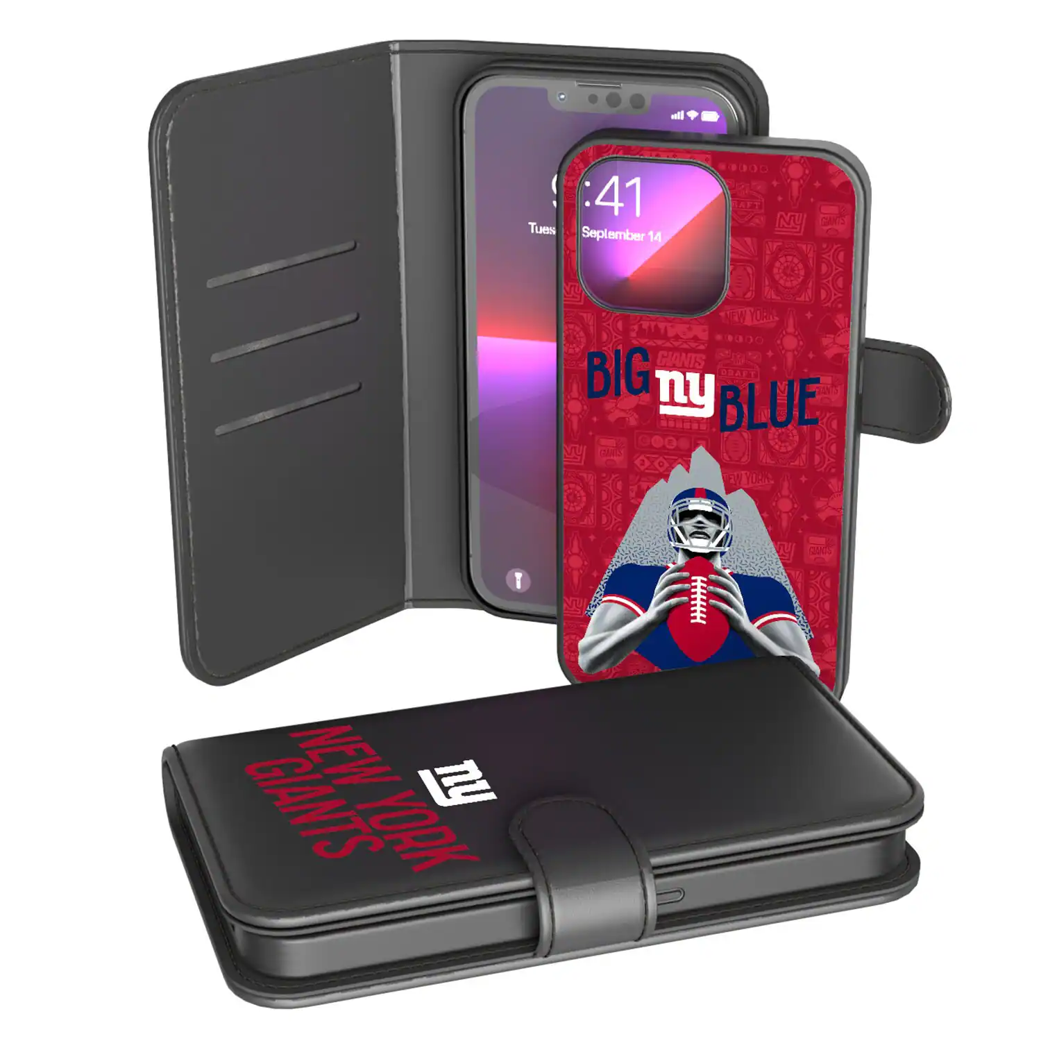 4:41  
Tuesday, September 14  
NEW YORK  
BIG ny BLUE  
NEW YORK GIANTS