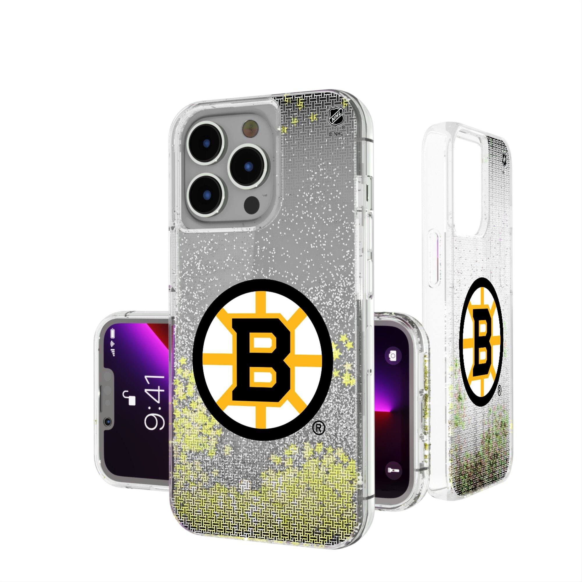 Keyscaper - NHL - Boston Bruins - Linen Logo iPhone Glitter Case - 14 Pro - Multicolor price history on PriceWatchPro