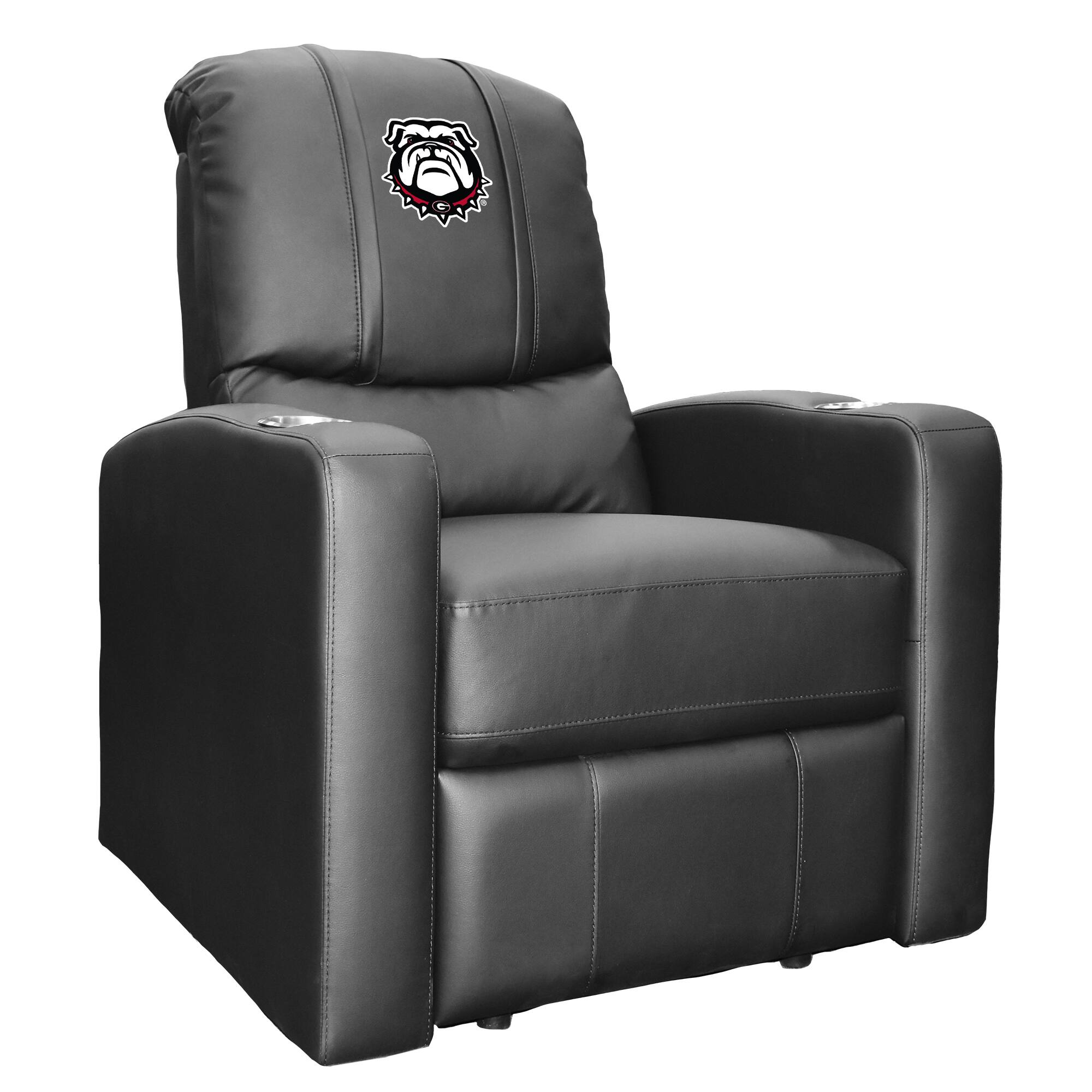 Front. DreamSeat - Black Georgia Bulldogs Stealth Manual Recliner - Black.