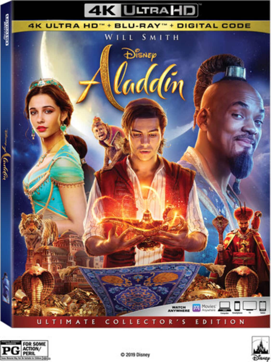 Front. Aladdin   - 4K Blu-Ray.