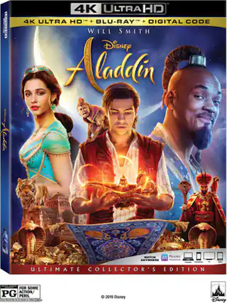 Front. Aladdin - 4K Blu-Ray.