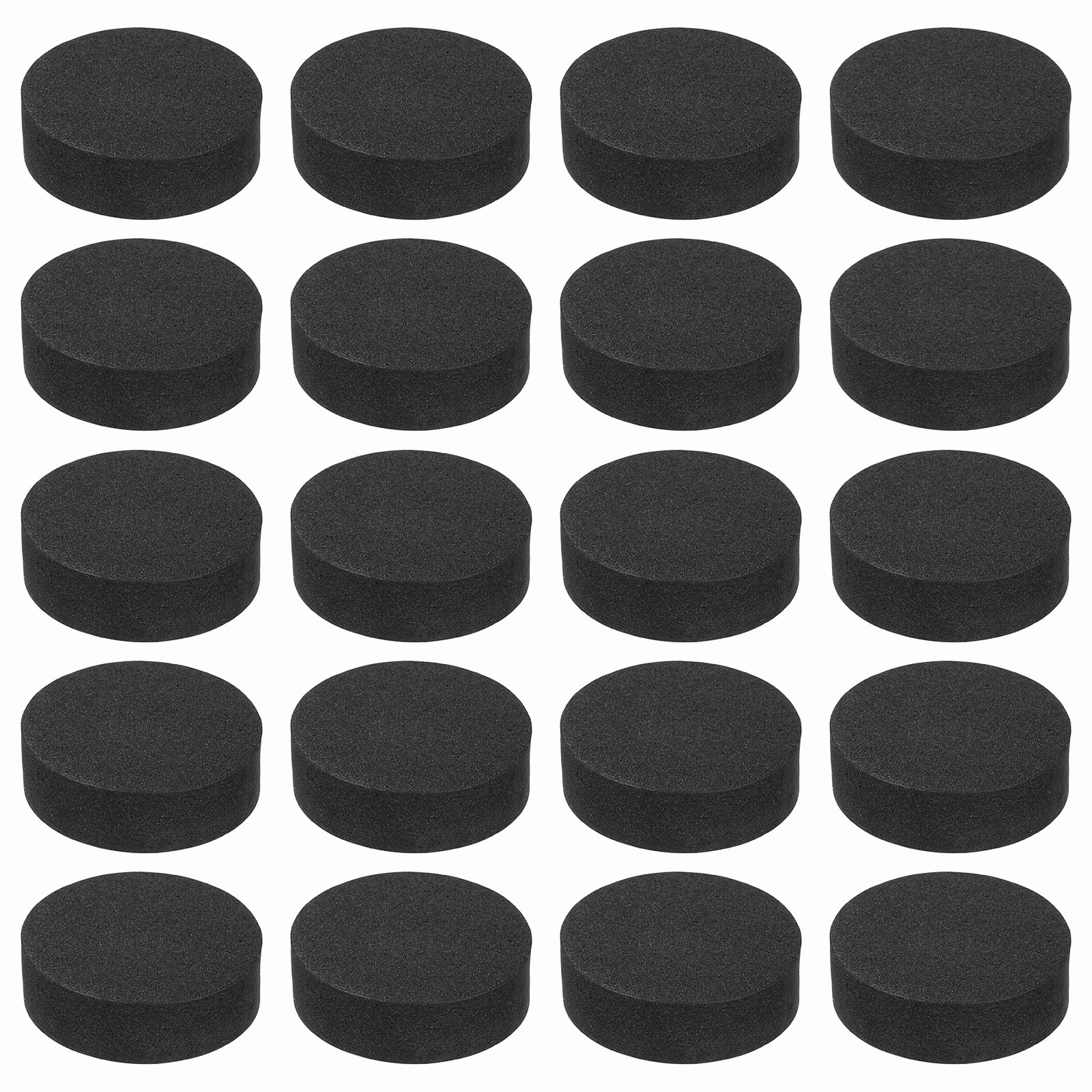 Unique Bargains - 32pcs Single Sided Speaker Isolation Feet Pads, 30x10mm Non Slip Foam Shock Absorption Pad for Amplifier - Black