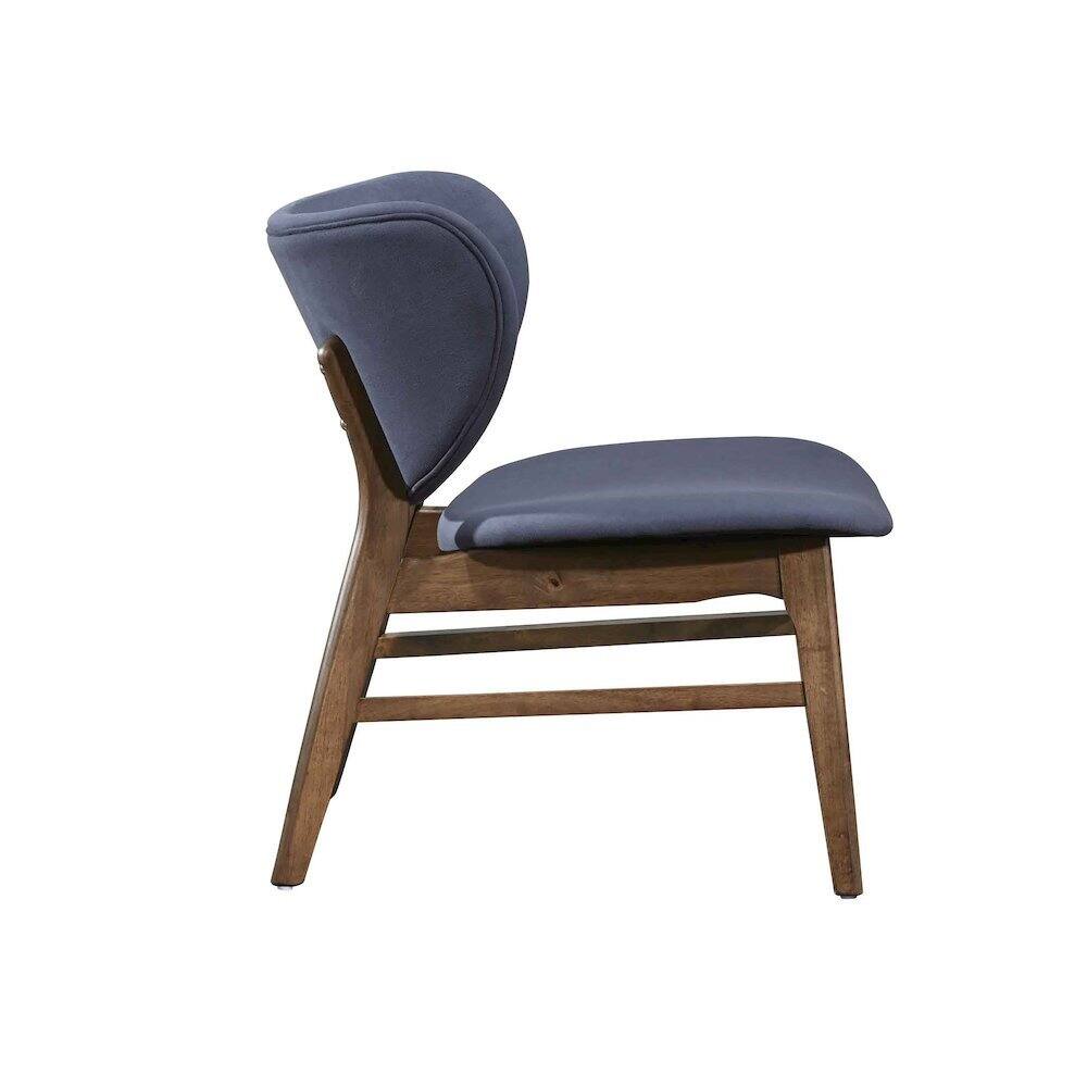 Left. New Classic Furniture - Adler Upholstered Lounge Chair - Blue.