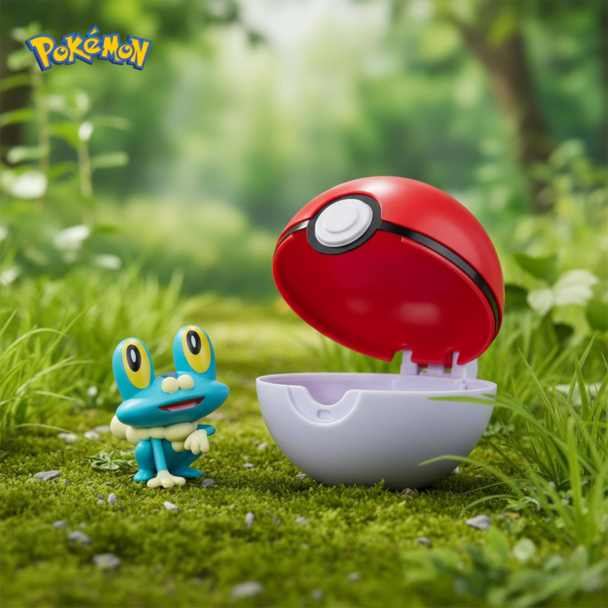 Alt View 5. Jazwares - Pokemon Clip 'N' Go | Froakie + Poke Ball - Multi-Colored.