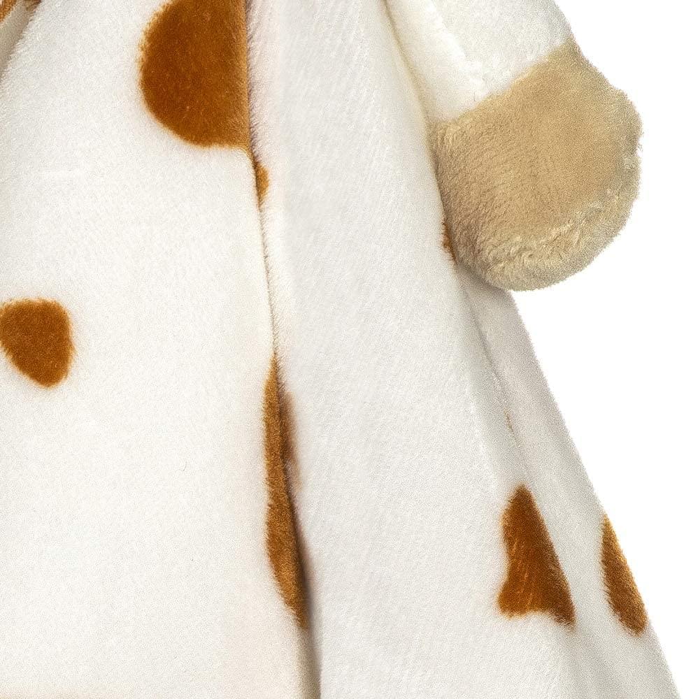 Alt View 10. TriAction Toys - Teddykompaniet Diinglisar Collection 11 Inch Plush Animal Blanket | Cow - White.