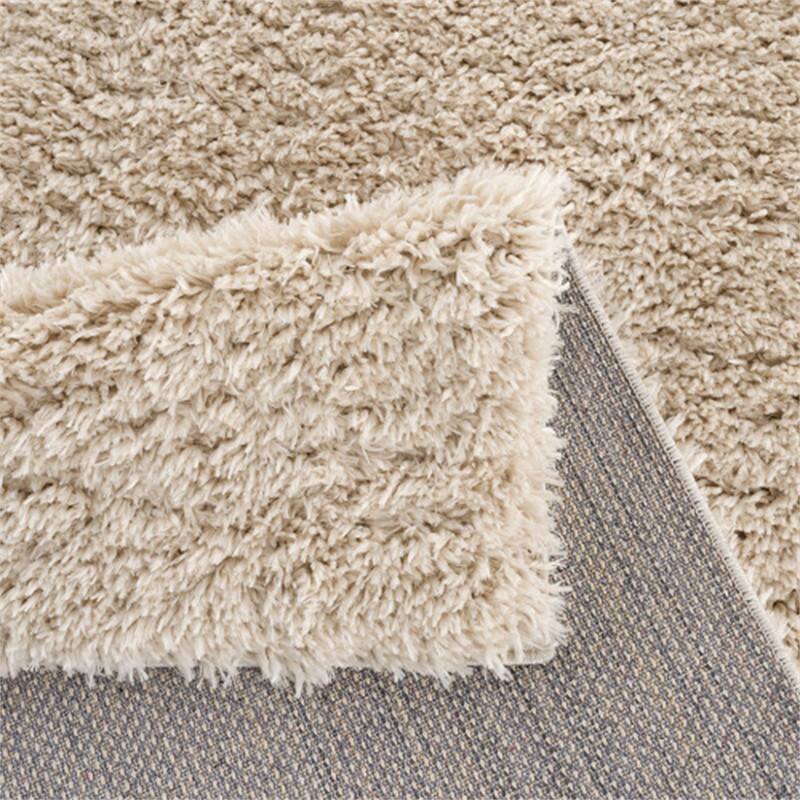 Alt View 1. HTUTWOO - Polyester Shag Area Rug - Cream 5x7, Machine Woven Plush Rug, High Pile 0.75", Soft Pile for High-Traffic Areas - Cream.