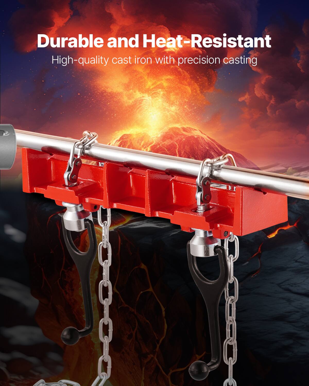 Durable and Heat-Resistant  
High-quality cast iron with precision casting