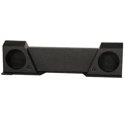 Front. QPower - QPower Dual 10" Sub Box for Chevy Silverado XCab and GMC Sierra XCab 2007-2013.