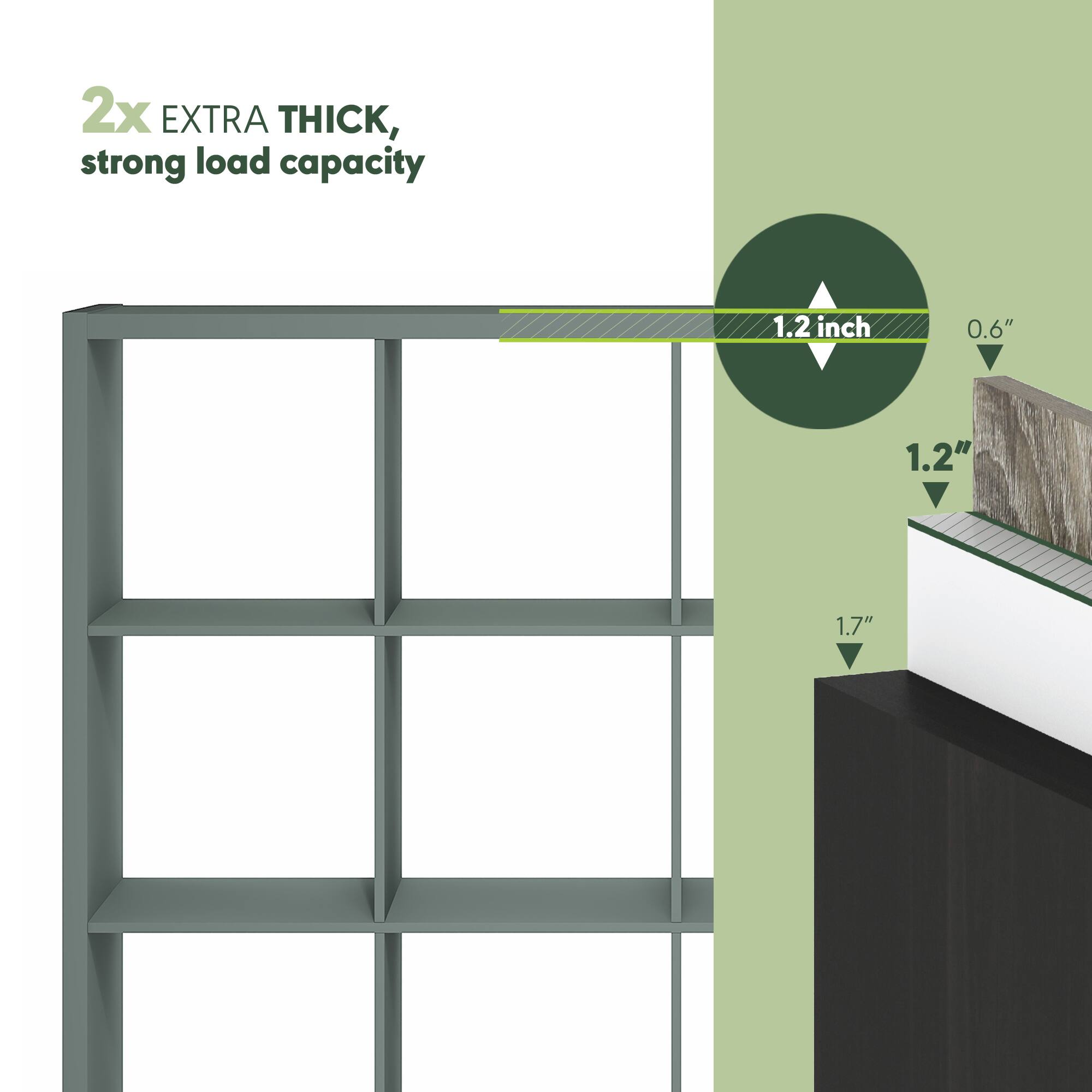 2x EXTRA THICK, strong load capacity

1.2 inch

0.6"

1.2"

1.7"