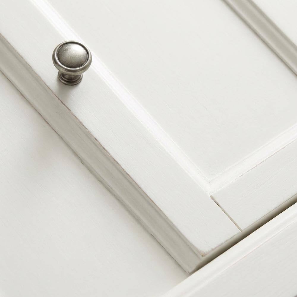 Alt View 2. FurniFact - White Hall Tree - Distressed White.