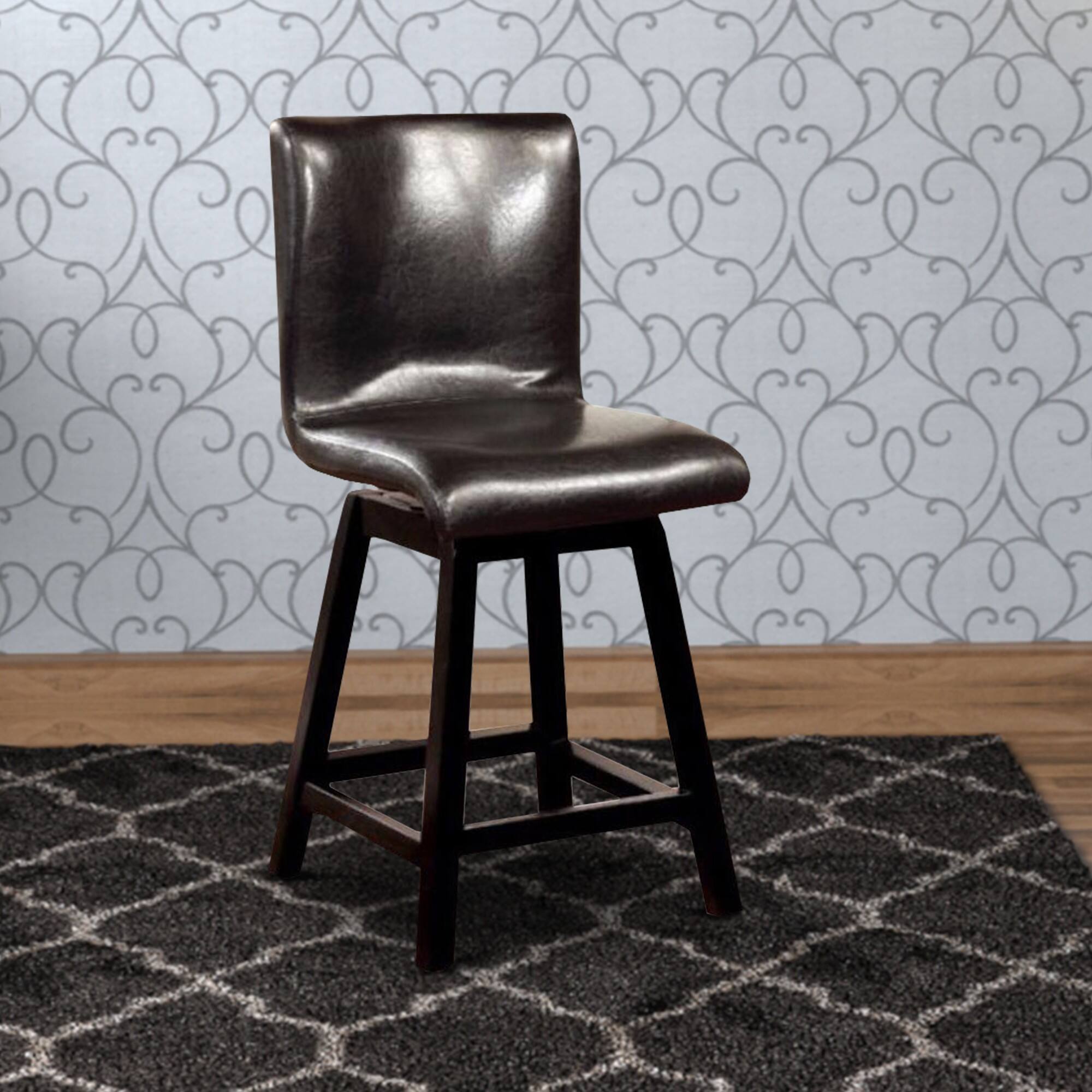 Alt View 5. Manhattan Lane - Hurley Counter Height Chair, Black Finish, Set of 2 - Black.