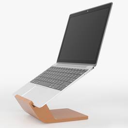 HongFei - Wooden Laptop Stand, Ergonomic Computer Stand for Desk, Portable Laptop Riser, Notebook Stand Holder for Laptops - Wood