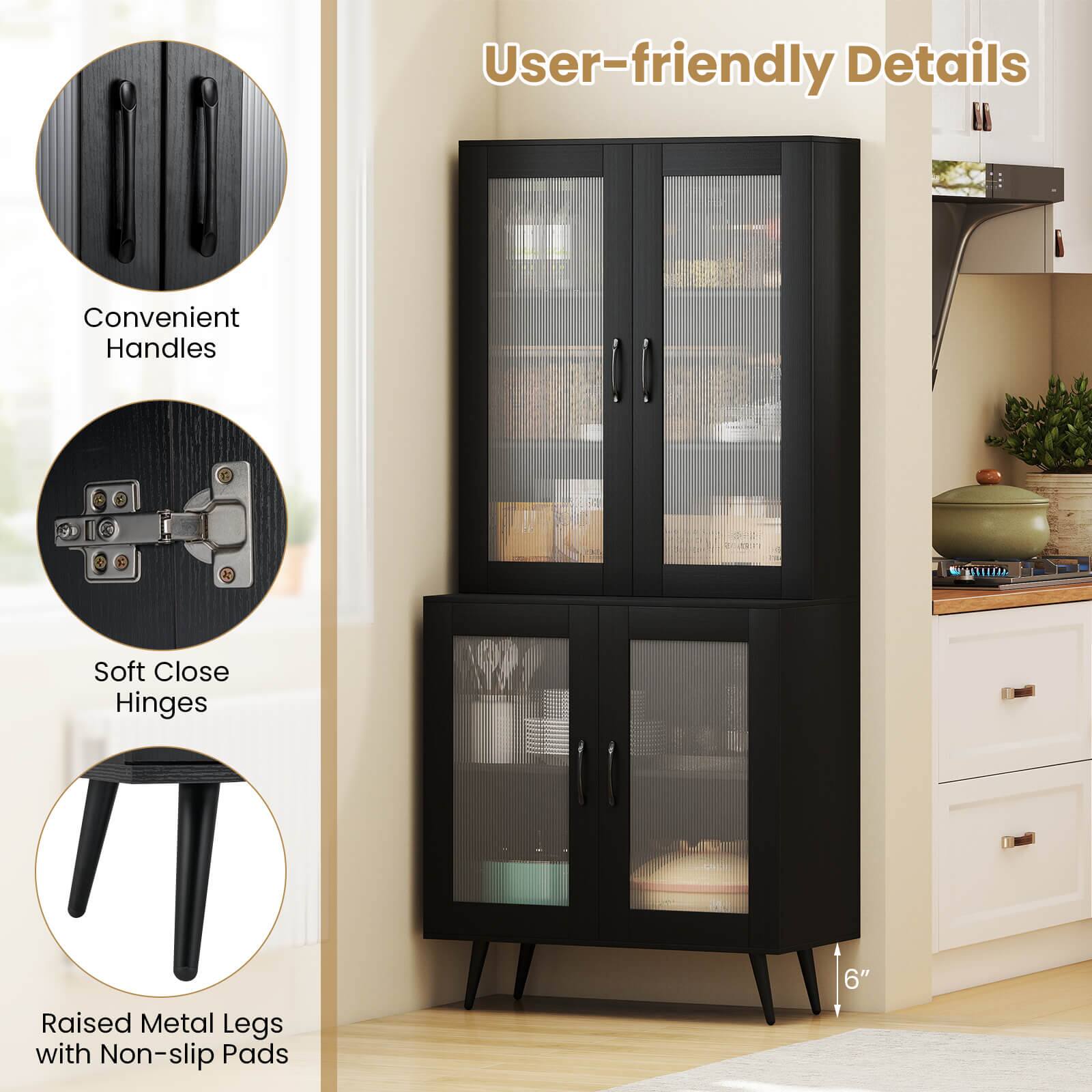 User-friendly Details

Convenient Handles

Soft Close Hinges

Raised Metal Legs with Non-slip Pads

6"