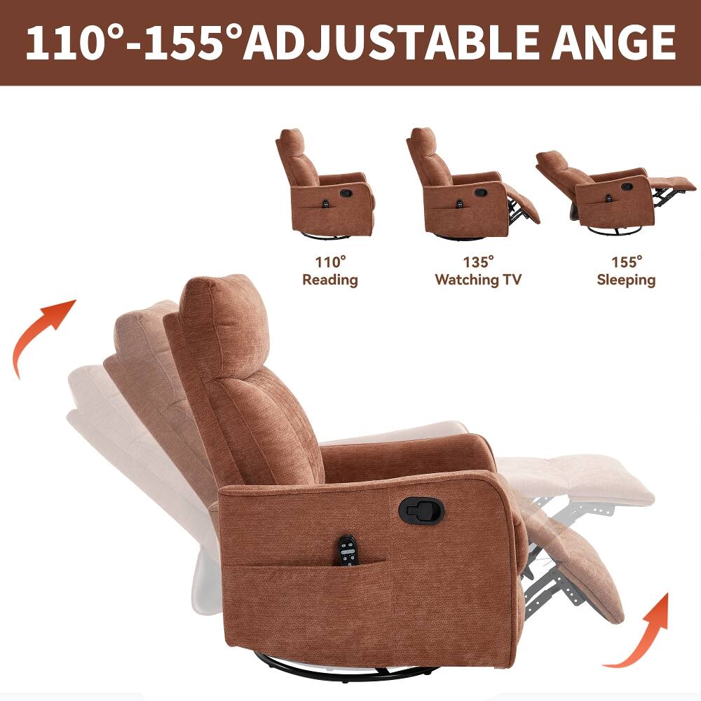 110-155° ADJUSTABLE ANGLE

110° Reading
135° Watching TV
155° Sleeping