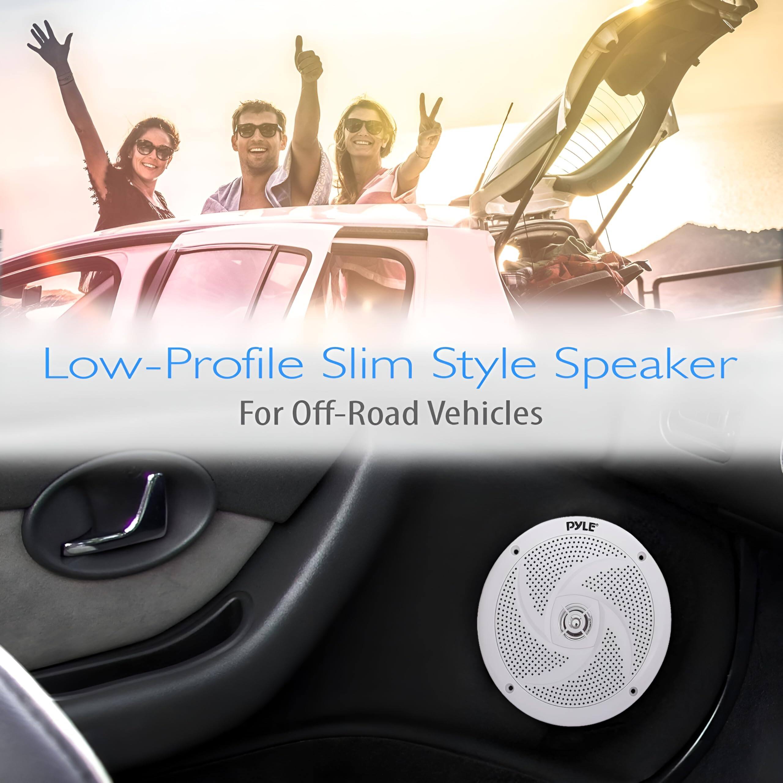 Low-Profile Slim Style Speaker  
For Off-Road Vehicles