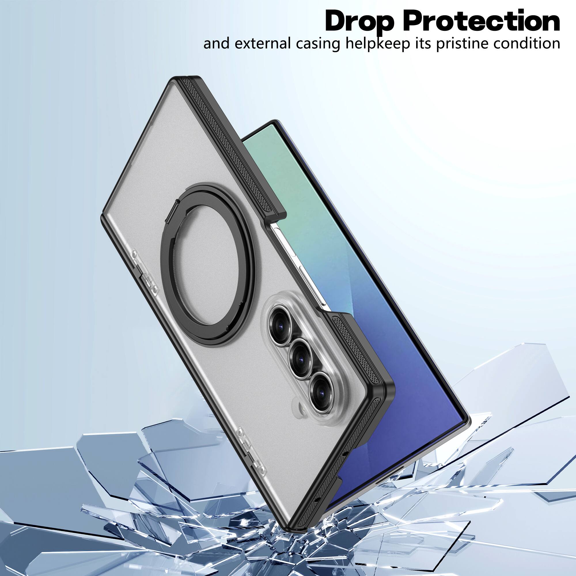 Drop Protection and external casing help keep its pristine condition