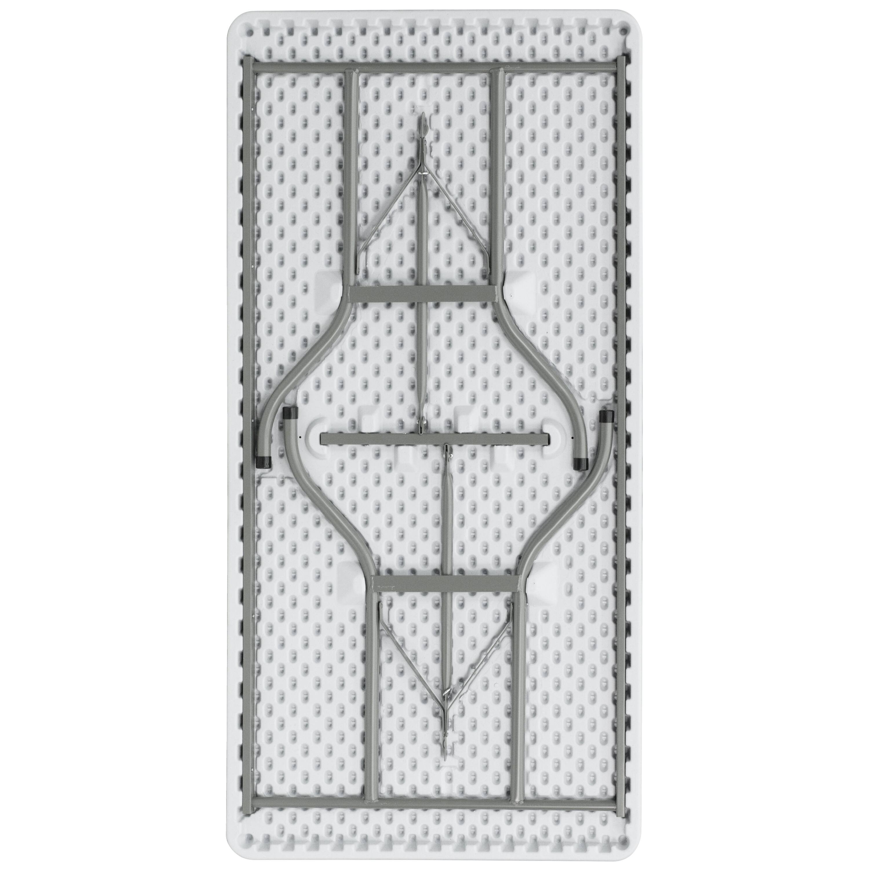 Alt View 17. Alamont Home - 5-Foot Plastic Folding Table - Granite White.